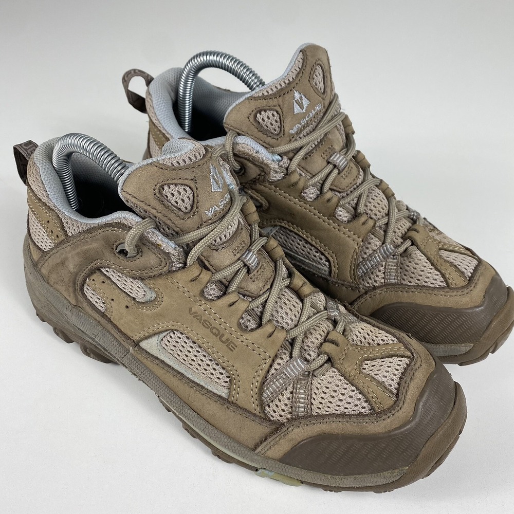 Vasque Women's Size 8 Breeze Low VST Vibram Brown Hiking Boots Shoes 7081